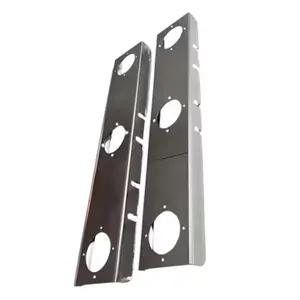 JML Kustoms – Peterbilt 15" Front Square Air Cleaner Brackets with 3 Watermelon Light Holes