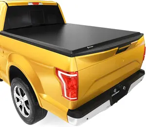 5.5 ft Bed Soft Quad Fold Truck Bed Tonneau Cover Fits for Ford F150 F-150 2015-2025, Styleside