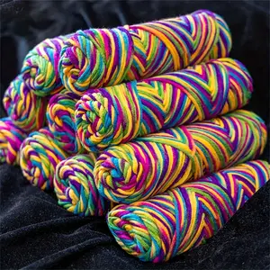 Acrylic Yarn Ball, Self-Striping Gradient Color, Perfect DIY Craft Material for Knitting & Crochet Projects, Sweaters, Hats, Scarves, Knitting Supplies