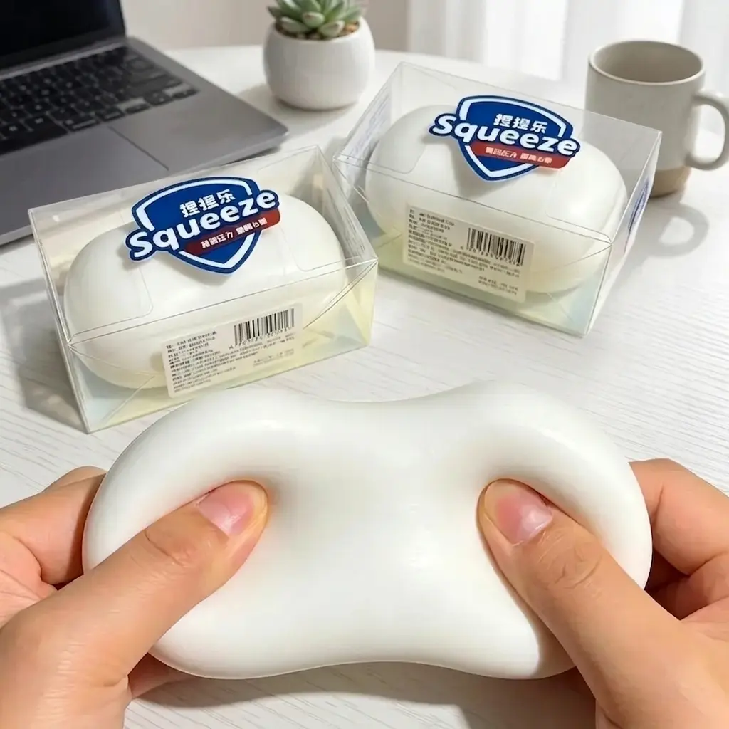 Soap Stress Ball Toys, Decompression Squeeze Balls - Squishy Sensory ASMR Tool for Kids’ Anti-Stress Relief, ADHD Focus, Novelty Gift for Office Use