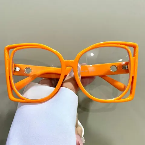Unisex Simple Style Plain Color Square Frame Glasses, Square Frame Eyewear, Stylish Square Frames, Trendy Casual Eyeglasses for Everyday Use, Fashion Accessories for Outdoor Activities