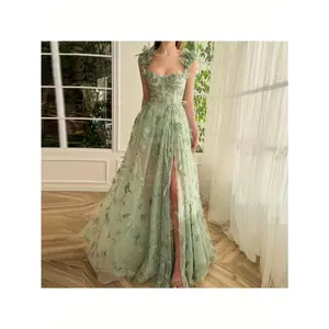 Elegant Long Banquet Dress Lace Beach Wedding Gown Bridesmaid Dress Suitable for garden parties evening galas rehearsal dinners or as a bohemian inspired beach wedding dress ace banquet dress long sleeve wedding gown wedding guest dress Womenswear Maxi