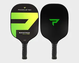 Paddletek Bantam EX-L Pro Paddle Tennis Paddle - Polycarbonate Construction, Velvet Texture, Spin Control, Game Winner Design, Standard Grip