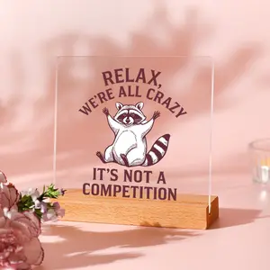 Humorous Cartoon Style Office Decor, Cute Desk Decor, Wall Art, Boho Decor, Farmhouse Decor, Wooden Shelves, Motivational Wall Decor, Decorative Plaque, Room Decor, Desk Signage Decoration