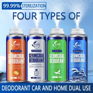 2026 99.99% Sterilization Air Freshener Spray 2/4/6 Bottles for Cars and Home with Secondary Deodorization Technology Long-Lasting Fragrance