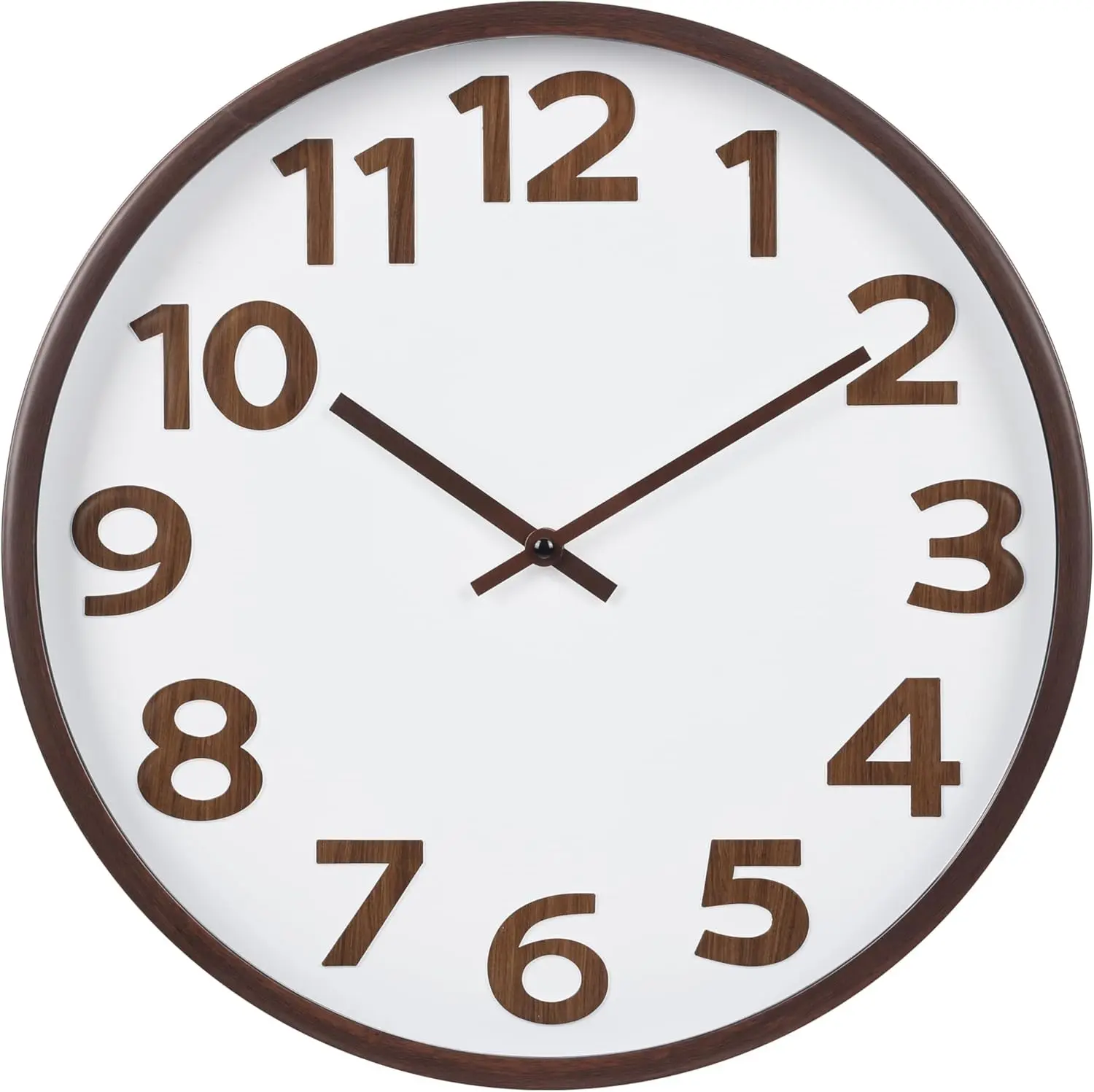 Modern Wood Farmhouse Wall Clock 16 Inch Large Vintage Wall Clocks Battery Operated for Kitchen Living Room Office Decor