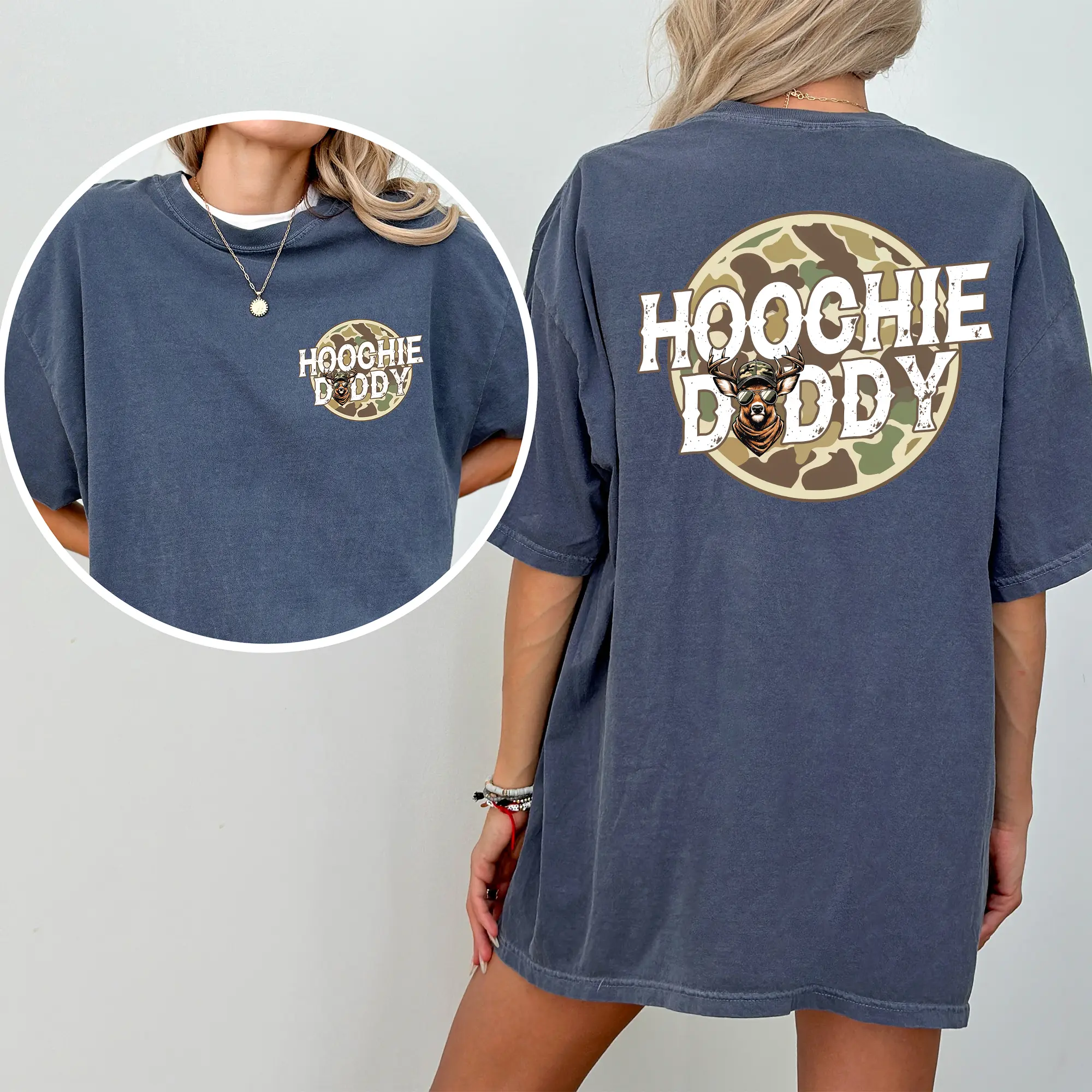 MAPTEES Hoochie Daddy Comfort Colors Shirt, Camo Hoochie Daddy T-shirt, Camo Hunting Graphic Tee, Hunting Gifts For Husband, Gifts For Him