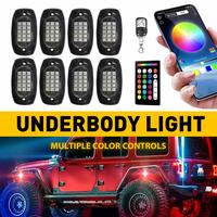 8x RGB LED Rock Lights