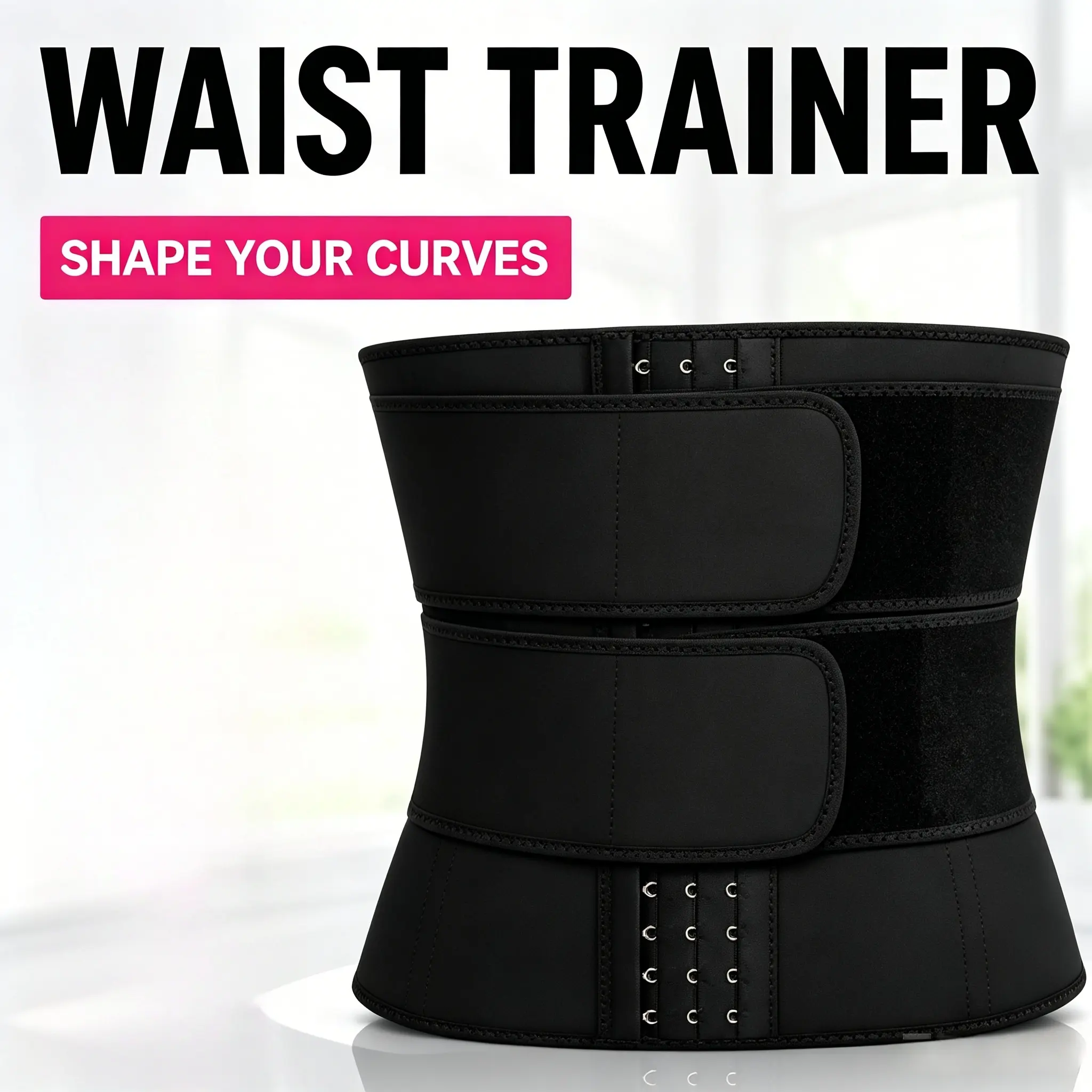 The ladies' three-layer adjustable waist and abdomen band, compression-style abdominal tightening and waist-bodging garment, is comfortable for daily wear.Waist Trainer Waist Cincher Tummy Control Everyday Support Confidence Fit