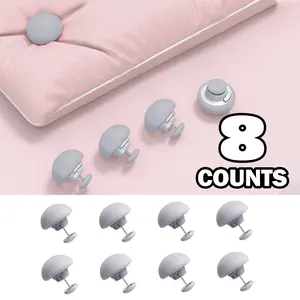 8 Counts Duvet Clips, Quilt Fixing Clips, Classic Linen Double Sided Pin Fasteners, Quilt Corner Buckle Duvet Holder Clip for Duvet Cover