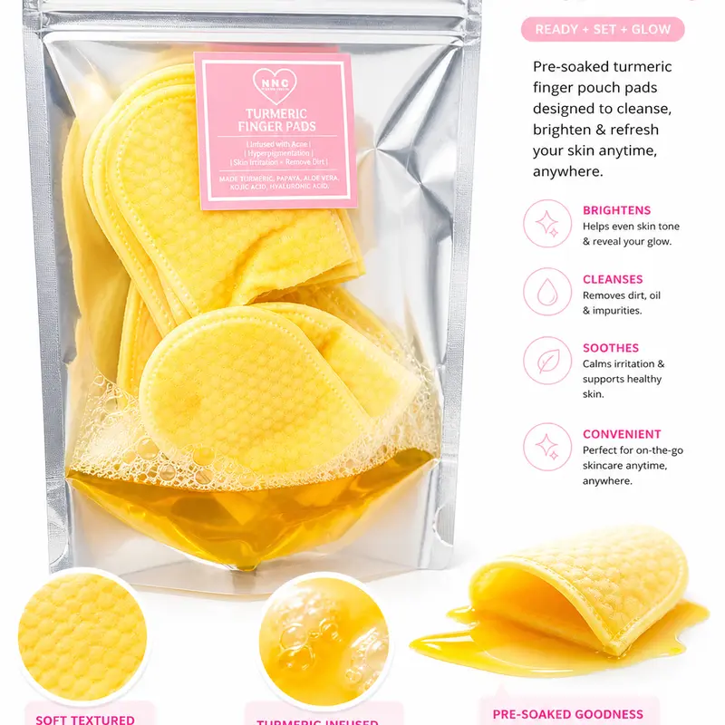 Turmeric & Kojic Acid- Finger Pouch Exfoliating Pads