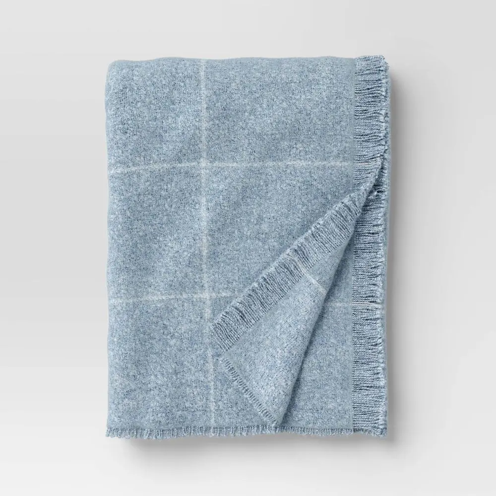 Windowpane Boucle Throw Blanket - Threshold