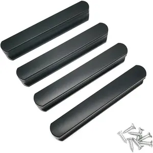 4-Pack Multipurpose Cabinet Drawer Handles and Knobs, Auxiliary Pulls for Kitchen Cabinets and Wardrobe Doors with Included Screws
