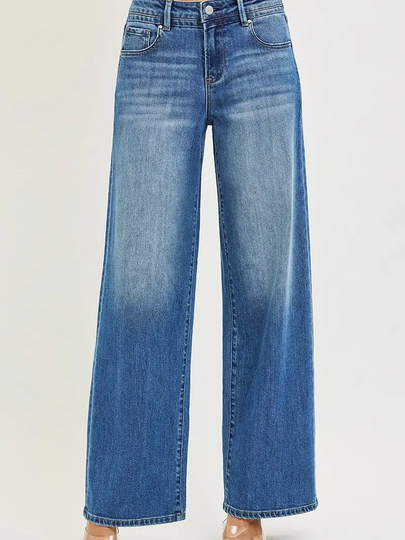 RISEN Slouchy Baggy Jeans with Pockets