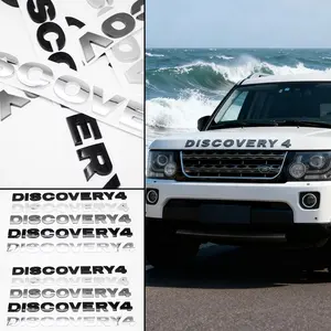 Discovery4 Engine Cover Letter Tag with Sticker, Durable Scratch-Resistant Exterior Accessory, Perfect Fit Discovery4 Car Parts, Vehicle Exterior Decoration