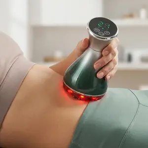 Electric Meridian Brush ,23-Speed IntelligentNeck& Body Massager -Red Light Therapy,Vibration,and Heat Function-Portable HomeUse for MuscleRelaxation, Meridian Unblocking,and Stress Relief-Ideal Gift for WelnessEnthusiasts celu lites back waist abdomen