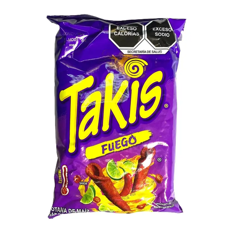 10 - PK TAKIS -  Chips -70 GRAMS PER BAG- Snack Crispy Crunchy Bite - MEXICAN CHIPS - PAPITAS MEXICANAS - SABRITAS