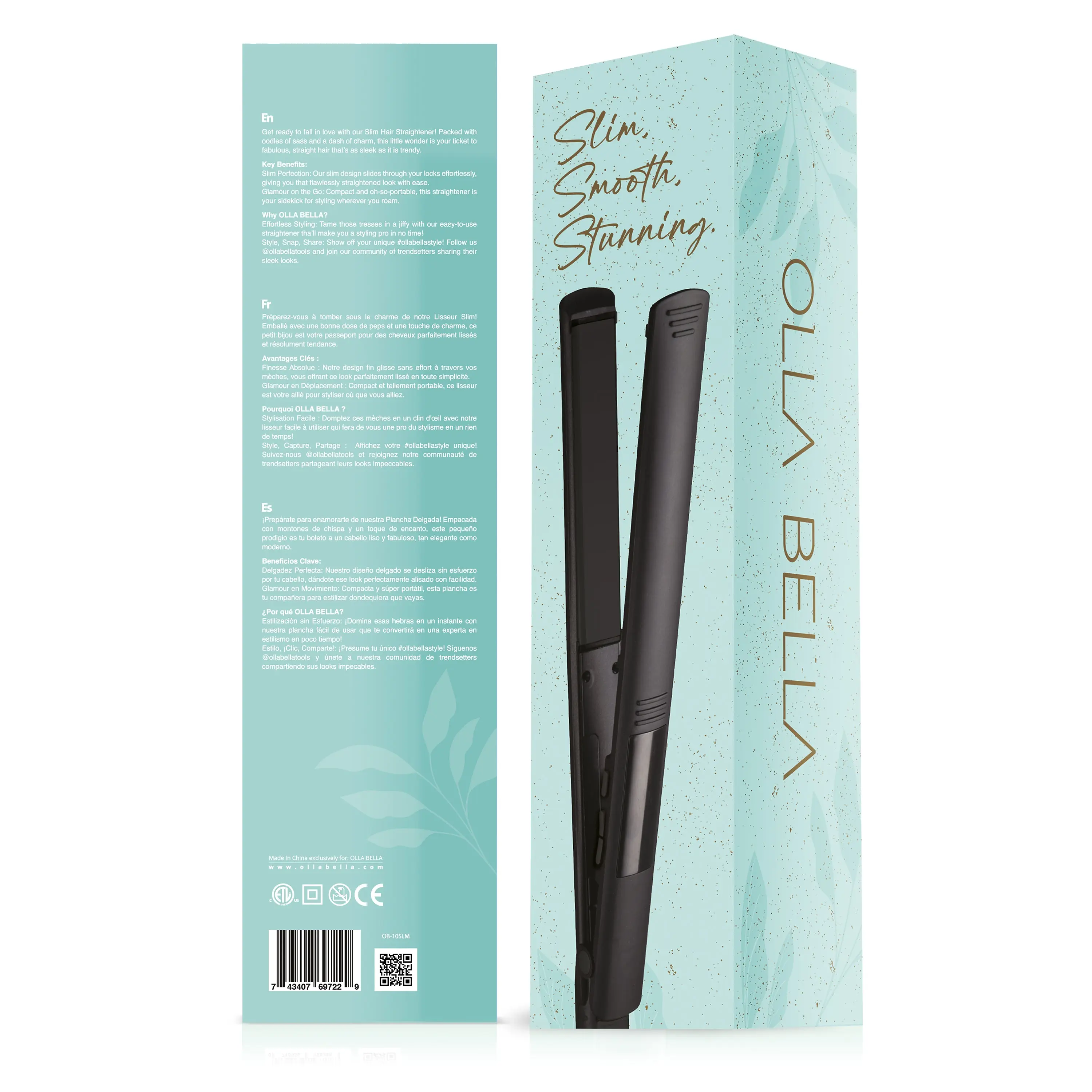 Olla Bella 1" Hair Straightener