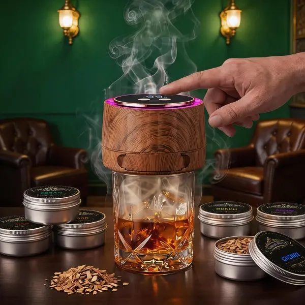 VIXIA Electric whiskey Smoker Kit – The Ultimate Man Cave Gadget for Smoked Drinks & Food summergarden rechargeable cocktail