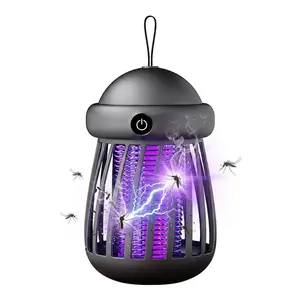 Bug Zapper Indoor Outdoor, 2-in-1 365nm UV Light Mosquito Trap & Fly Zapper, Rechargeable Cordless Bug Killer with Safety Grid, Portable Hanging Design for Home, Kitchen and Garden