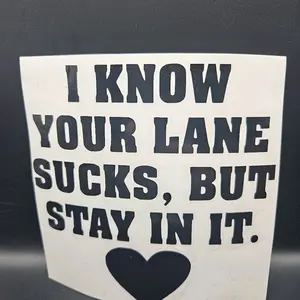 Car Decal- average size 6x6, but will vary