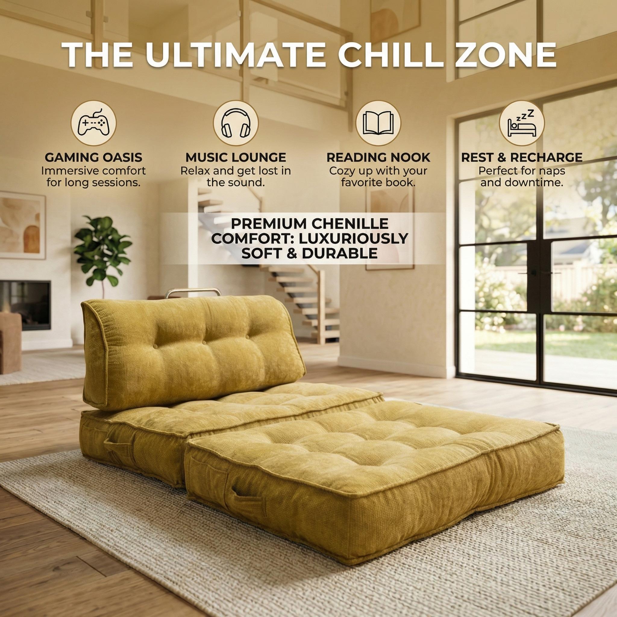 Small folding sofa bed, modern minimalist art living room sofa, can be combined in multiple ways; Cloud corduroy soft and comfortable fabric boneless compression sofa