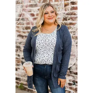All To Ourselves Knit Cardigan- Navy