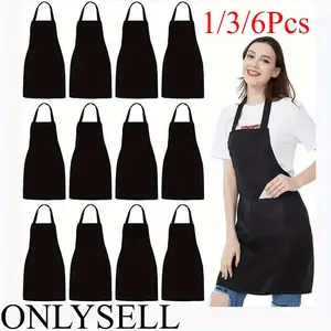 Unisex Kitchen Apron Set, Oil-Resistant & Durable Design, Ideal for Cooking & Dining Industry, Versatile Household Essentials