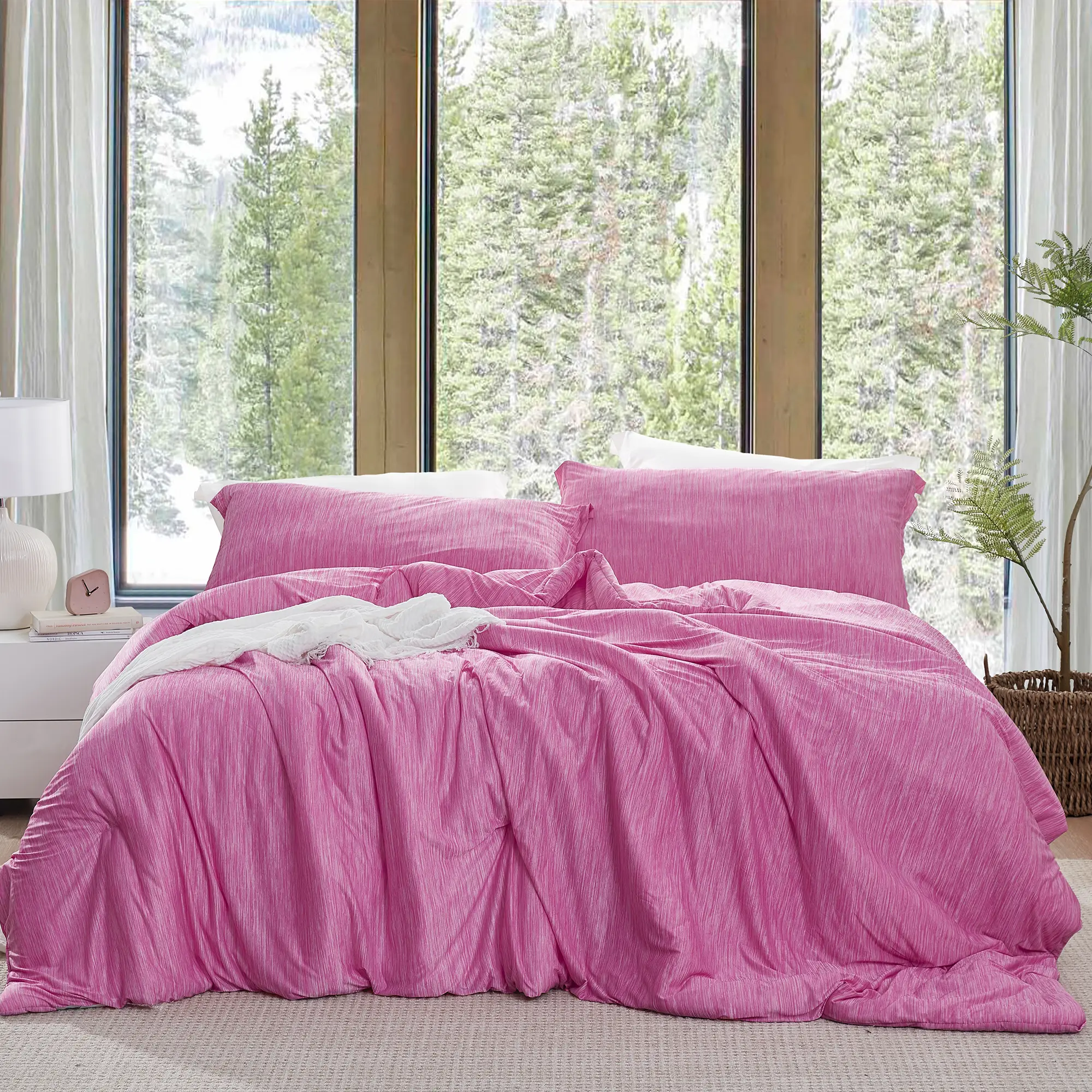 Cool Cool Summer - Coma Inducer Oversized Comforter Set - Sangria Sunset Pink