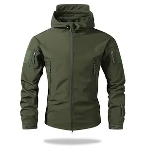 Softshell Sports Travel Mountaineering Work Zip-up Slim Fit Streetwear classic varsity cotton trendy warm fleece-lined short winter outfits versatile tactical  mens fleece jacket fashion design casual coat solid color zipper autumn top plain pocket zip