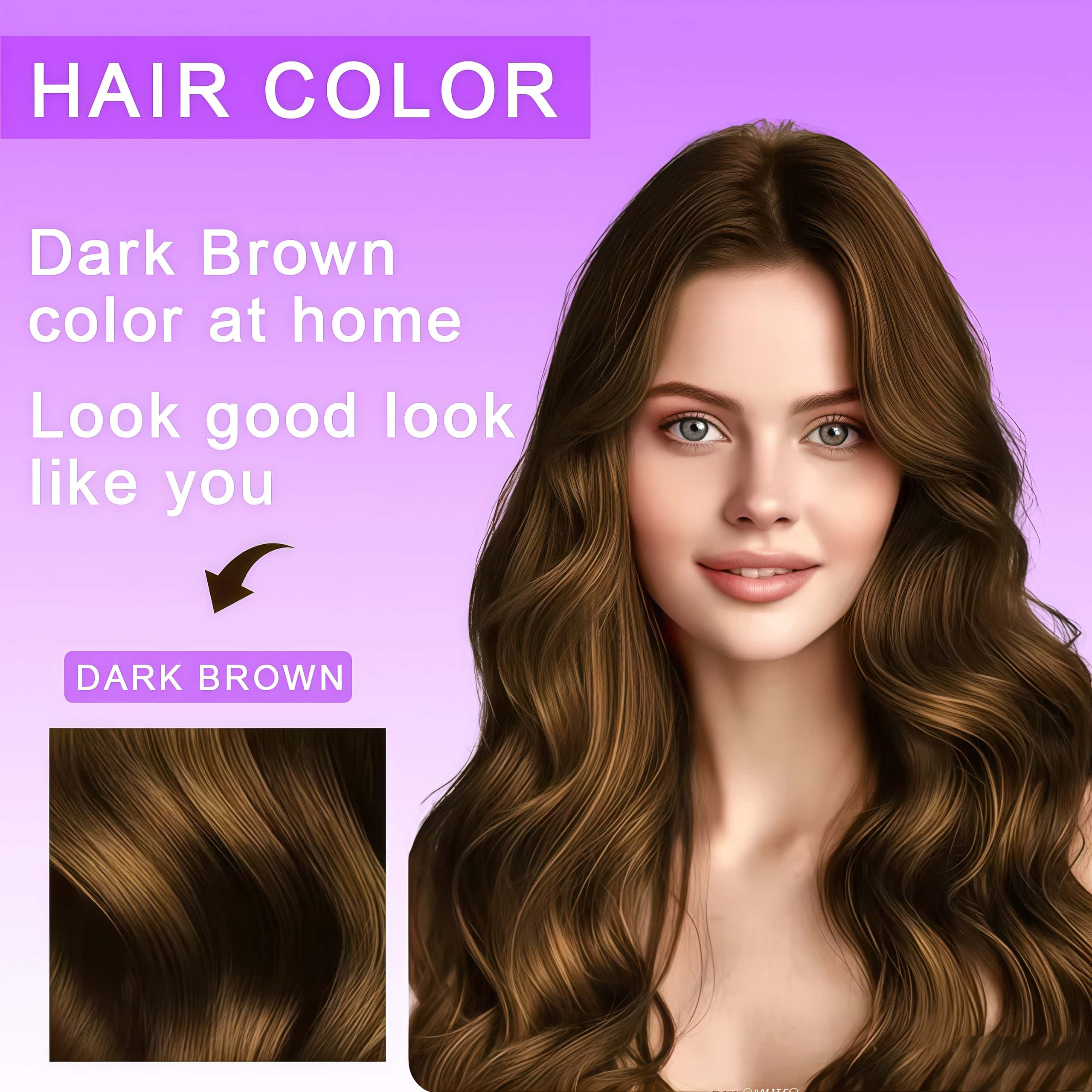 ROZINO Vibrant Pump Hair Dye | Easy At-Home Hair Color | 4 Stunning Shades (6.8 fl oz)