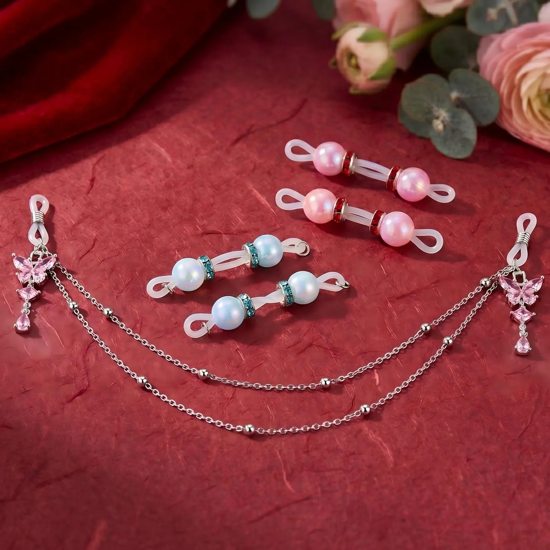 Non Piercing Adjustable Faux Nip Piercing Cute Body Jewelry for Sensitive Skin Comfy Silicone Bands Daily Wear Gift For Chrismas Valentine's Day