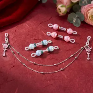 Non Piercing Adjustable Faux Nip Piercing Cute Body Jewelry for Sensitive Skin Comfy Silicone Bands Daily Wear Gift For Chrismas Valentine's Day