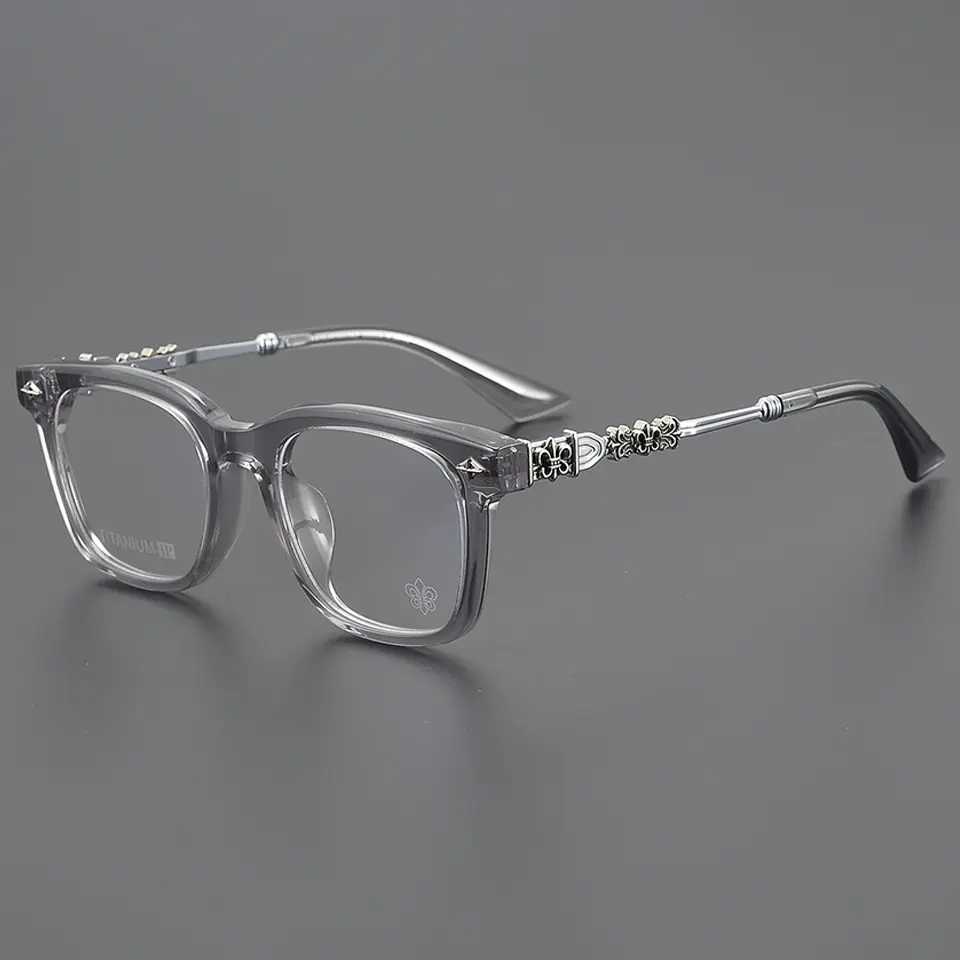Acetate Eyeglasses Frame Square Fashion Women Myopia Reading Designer Luxury Brand Men High Quality Optical Prescription Glasses