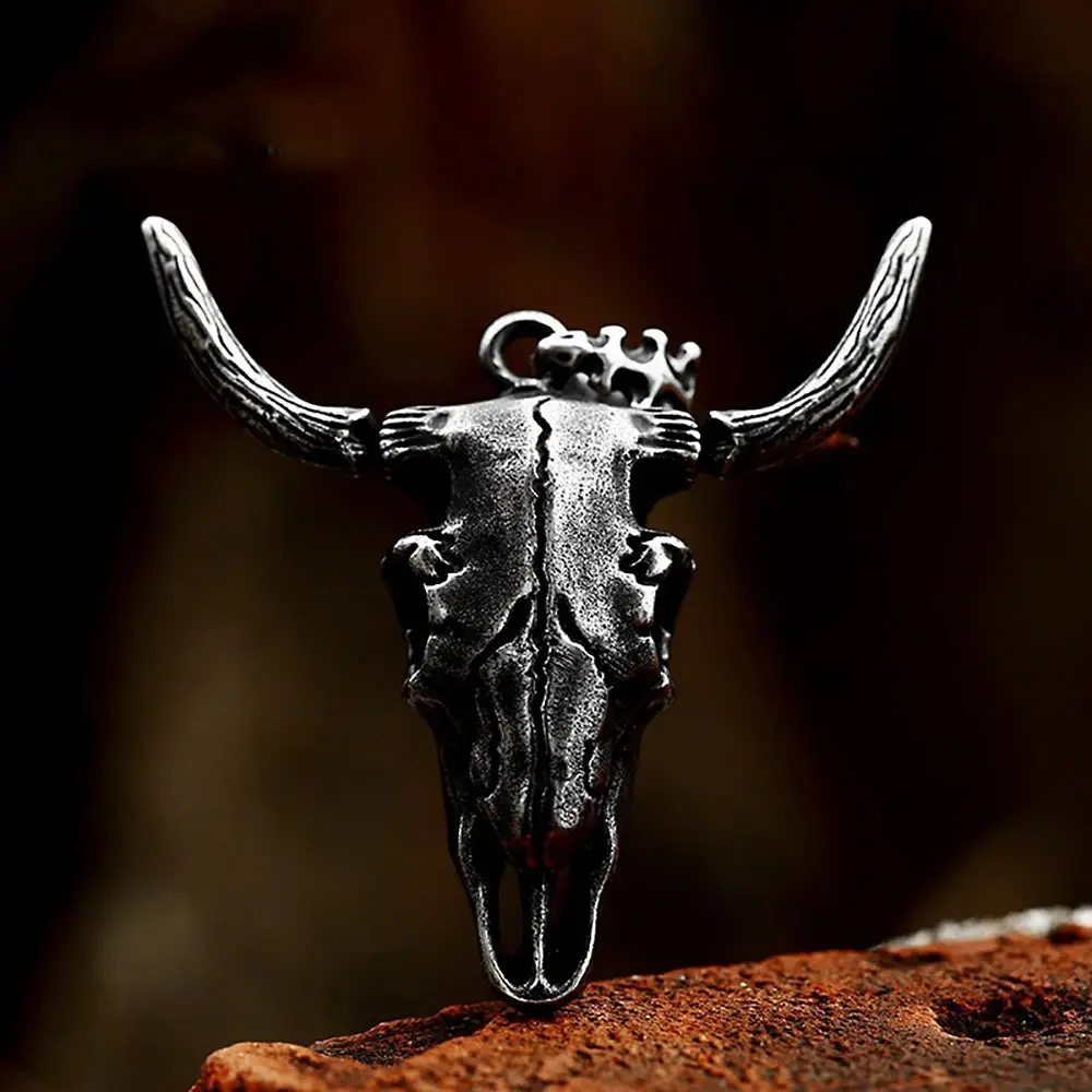 Bull Skull Chain Necklace (2 Styles)