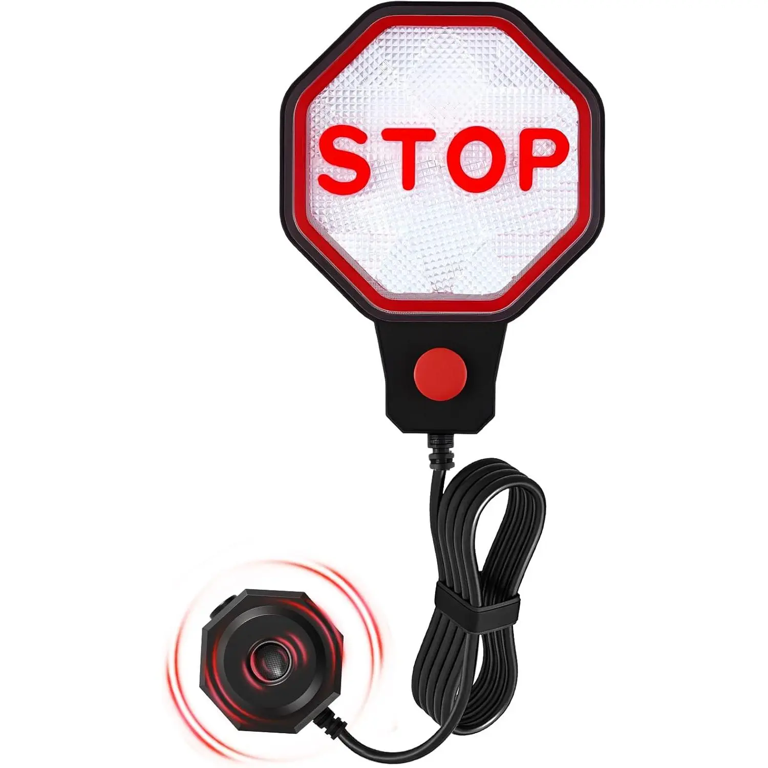 Garage Parking Sensor for Cars – Adjustable LED Parking Aid with Red/Yellow/Green Indicator, 6"–6 ft Stop Distance