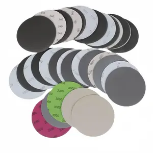 Wet Dry Sanding Discs 50 count 5 inch Sandpaper Set 100, 240, 320, 400, 600, 800, 1000, 1500, 2000, 3000 Grit, Hook and Loop Sandpaper 125mm for Metal   Auto Polishing