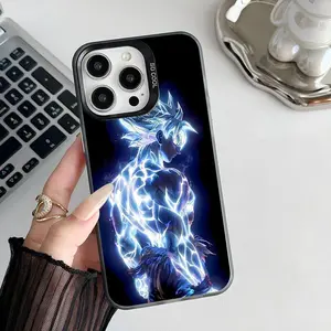 Anime Ball Goku Phone Case IMD Phone Case For iPhone 17 Air 16 15 14 13 12 11 Pro Max Plus   Color Silver Cover