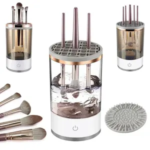 ZYLER Electric Cosmetic Brush Cleaner & Dryer - Dip-Spin-Dry Cleansing, Deep Clean in Seconds, Fits All Brush Sizes, Ideal Gift for Women, Home Beauty Tool