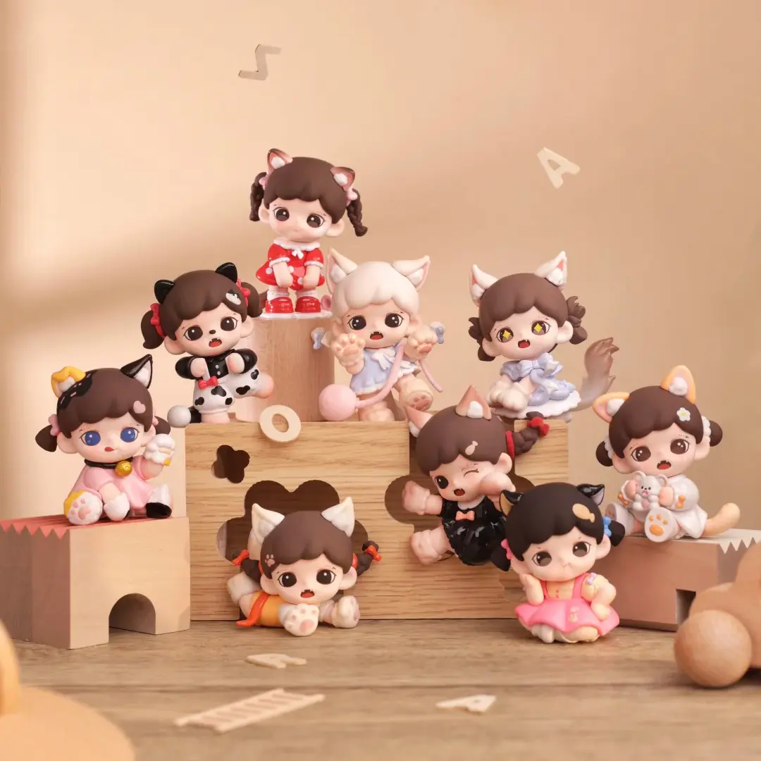 Zoraa Meow Cat Face Mini Series Surprise Blind Box Figure - Animal Series Figurines, Collectible Figurine, Blind Bags, Cute Collectibles, Fun Unboxing, Holiday Gift