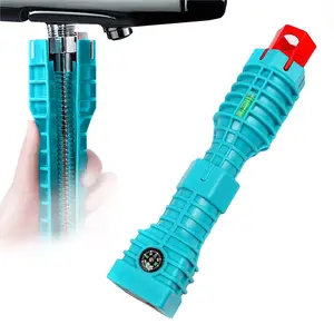 24-in-1 Faucet Wrench, Kitchen Drain Pipe Wrench - Pliers, Multi-Functional Plumbing Wrench, Durable Household Repair Tool