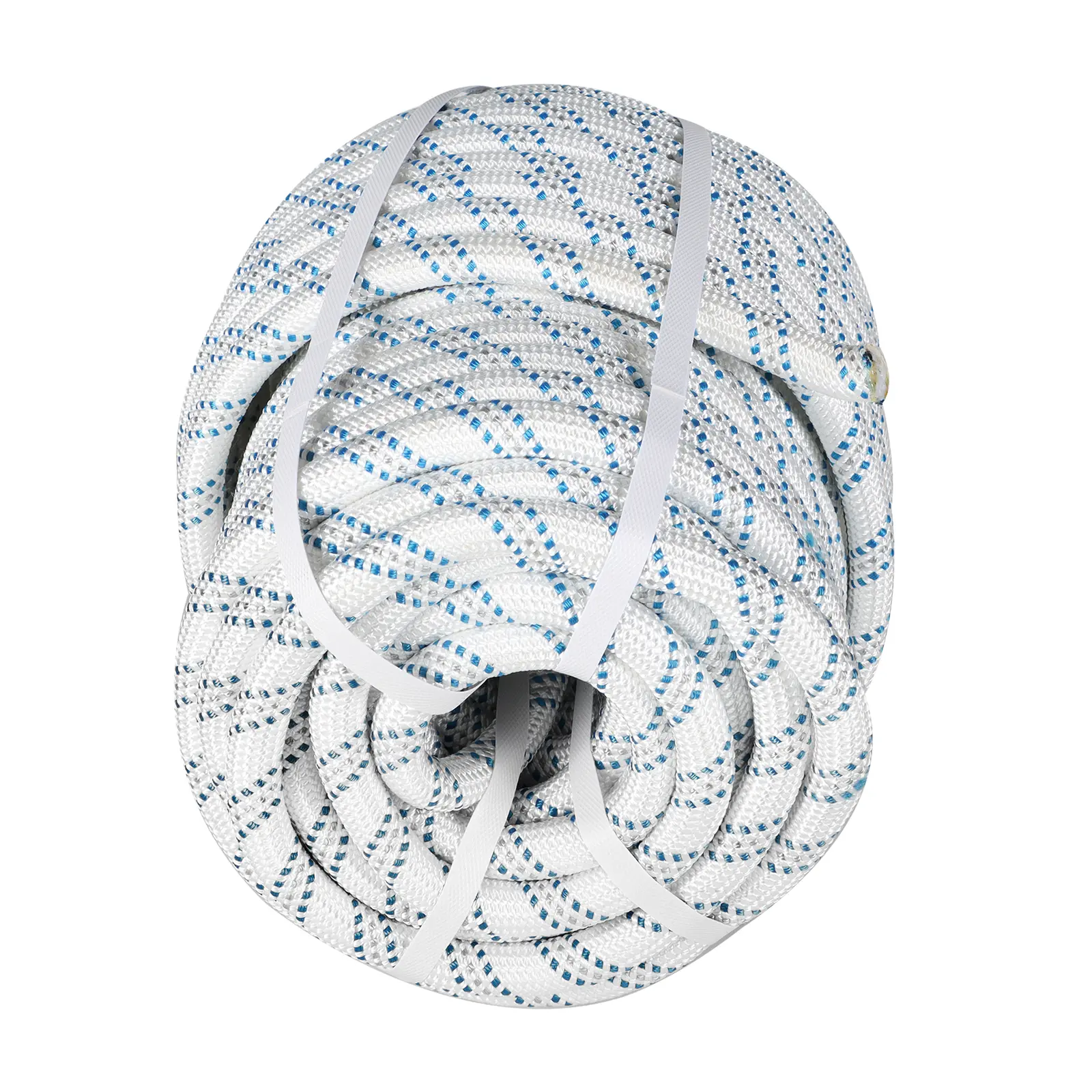 3/4" x 150' Double Braid Rope Arborist Bull Rope Rigging Line Hoist Line White Rope Heavy Duty