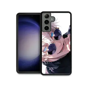 Anime Cute Jujutsu Kaisen Gojo Satoru Phone Case for Samsung Galaxy A15, A13 A14 A16 A21 A22 A23 A25 A26 A31 A32 A33 A34 A35 A36 A42 A51 A52 A53 A54 A55 A56 A73 5G Shockproof Cover