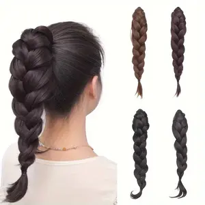13IN Claw Clip Braided Ponytail Extensions - Chic, Trendy, Loose Curly, Easy to Wear and Style, Natural Looking, Fashion Daily Hair Accessories, Ideal Gifts for Her