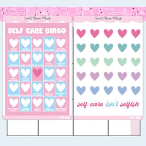 Self Care Bingo Vinyl Planner Stickers | Fnc 962-963
