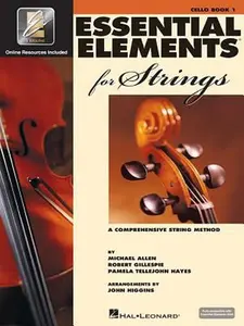 USED-Essential Elements for Strings Book 1 with Eei Cello Sheet Music and Online Audio Hal Leonard [With CD and DVD] by Gillespie, Robert (Paperback)