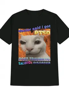 Humorous Skibidi Toilet Meme TShirt for Men Casual Wear Trendy Graphic Print Top Perfect Gift for GenZ Breathable Comfortable Fit