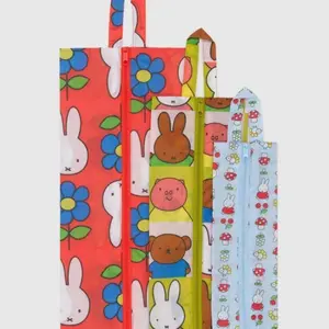 3PCS Hot Cartoon Miffy Series Cute Print Travel Bag Creativity Exquisite Portable Outdoor Travel Clothing Storage Bag