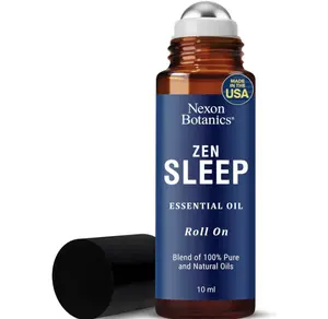 Zen Sleep Essential Oil Roll-On 10 ml - Calming Blend for Serenity & Deep Sleep - Easy-to-Use Roller Ball - Nexon Botanics