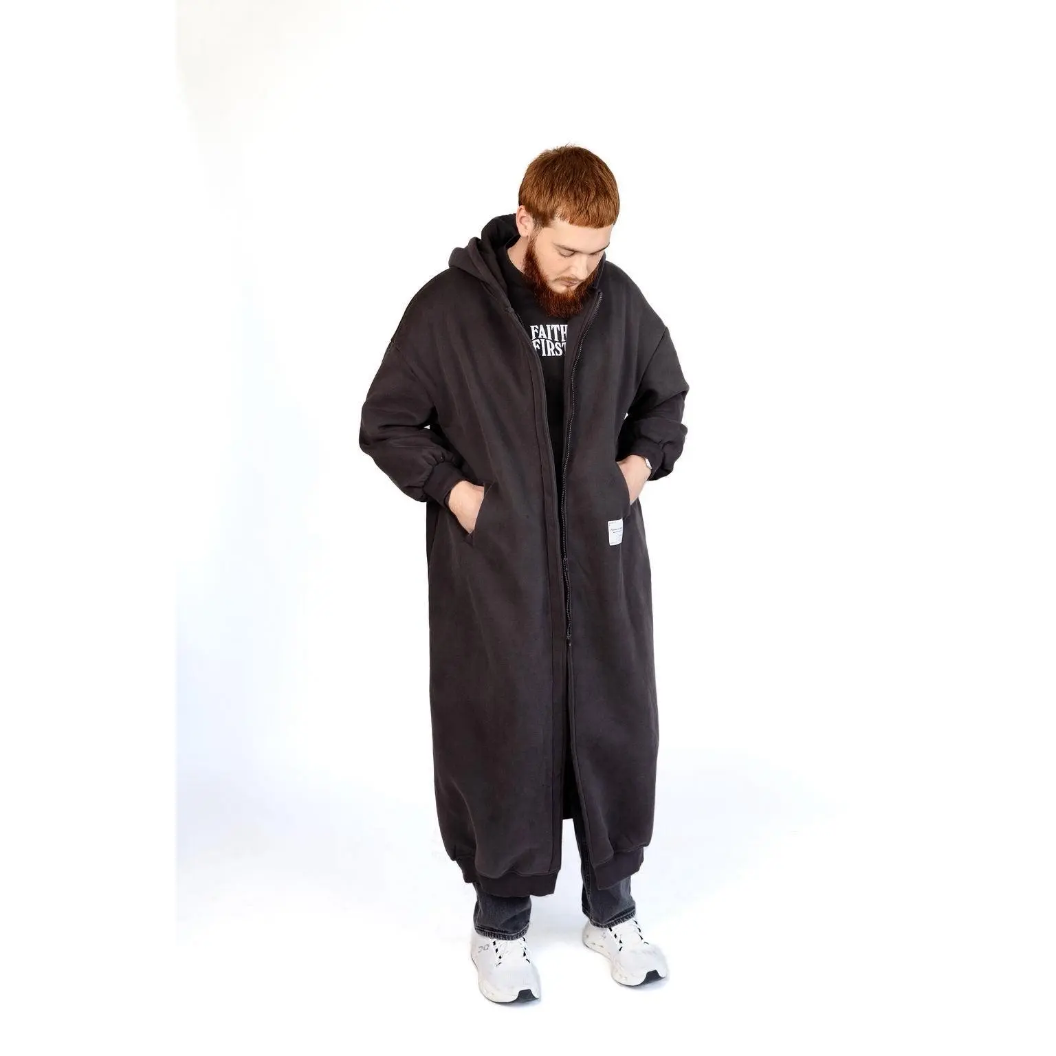 Shadow Maxi Hoodie - Storm Gray